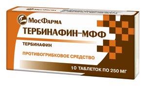 Тербинафин-Вертекс табл 250мг N10 РОССИЯ