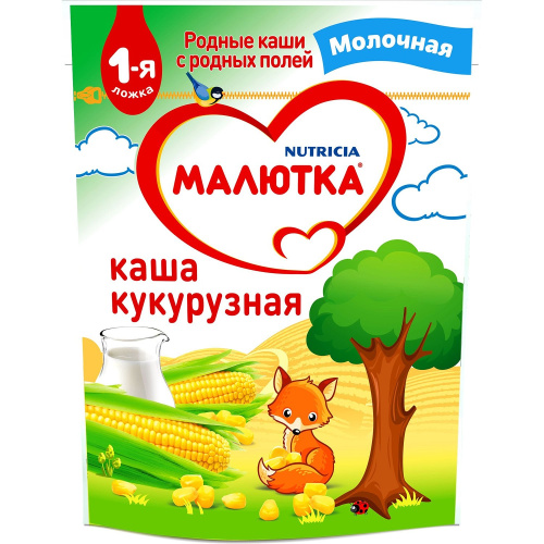 Малютка каша мол кукурузная (1 ст) 220г РОССИЯ