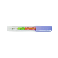Термометр ртутный с защитным покрытием и цветной шкалой в пластик. футляре КИТАЙ