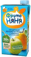 Фрутоняня сок 0,5л яблоко-груша с/м РОССИЯ
