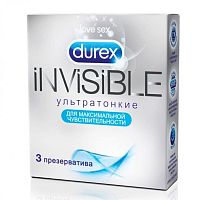 Дюрекс Инвизибл презервативы N3 СОЕДИНЕННОЕ КОРОЛЕВСТВО